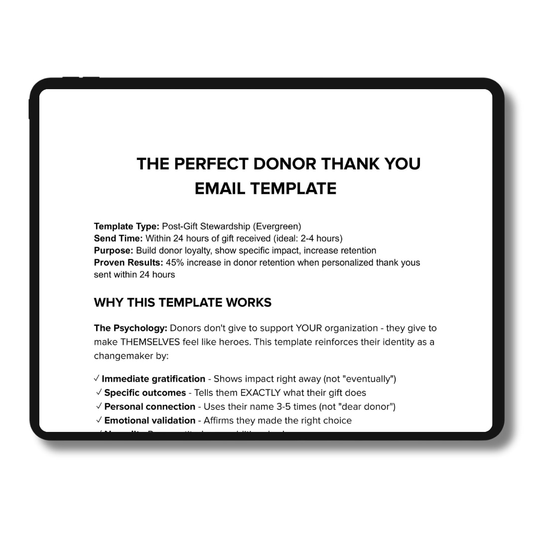 The Perfect Thank You Template Image